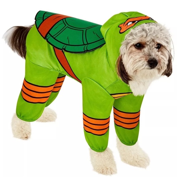 Rubie's Teenage Mutant Ninja Turtles Michaelangelo Halloween Medium Dog Costume - Picture 2 of 4